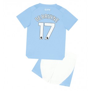 Manchester City Kevin De Bruyne #17 kläder Barn 2023-24 Hemmatröja Kortärmad (+ korta byxor)